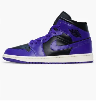Кроссовки женские Jordan 1 Mid Dark Concord фото 5