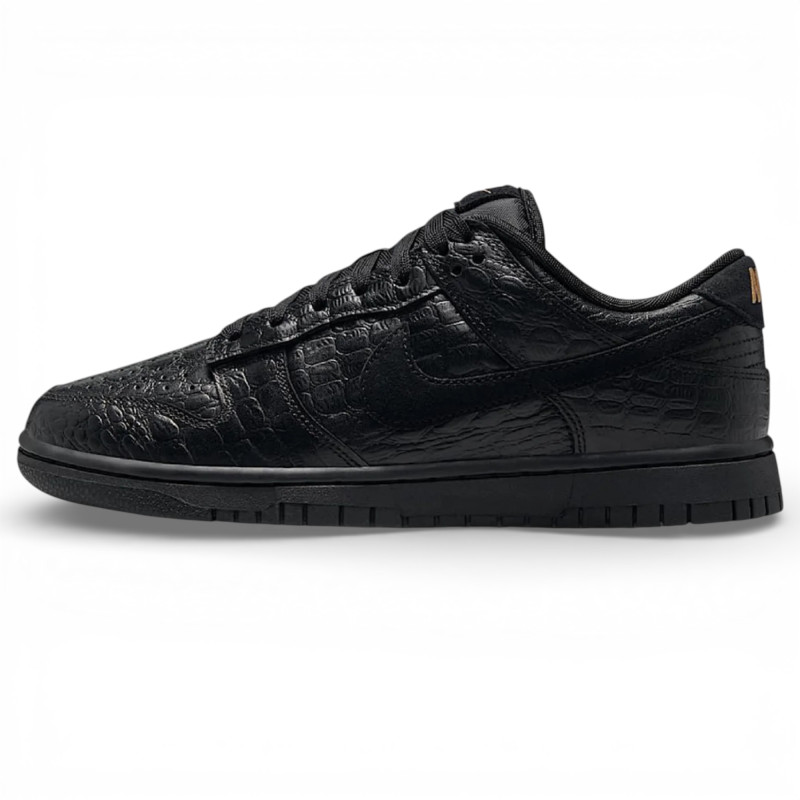 Кроссовки женские Nike Dunk Low Retro Black Skin фото