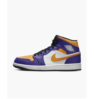 Кросівки чоловічі Jordan 1 Mid LA Lakers фото 5