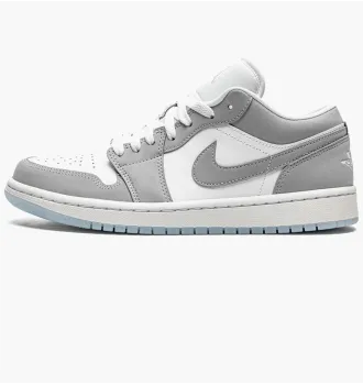 Кросівки чоловічі Jordan 1 Low Grey White фото 5
