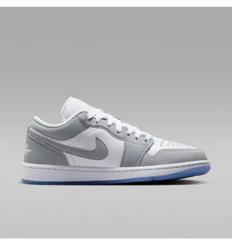 Кросівки чоловічі Jordan 1 Low Grey White фото 3