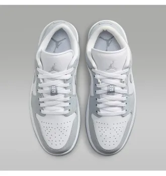 Кросівки чоловічі Jordan 1 Low Grey White фото 2