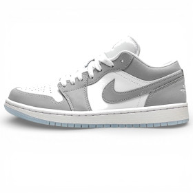 Кроссовки мужские Jordan 1 Low Grey White