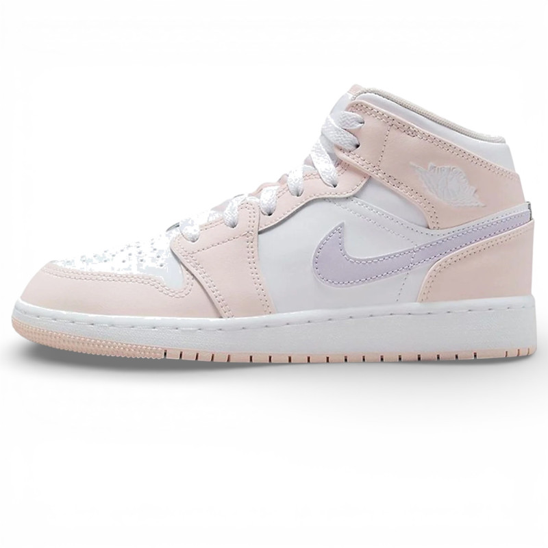 Кроссовки женские Jordan 1 Mid Pink Wash фото