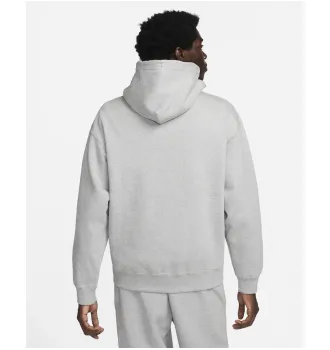 Худі чоловіче Nike Solo Swoosh Grey Hoodie фото 4