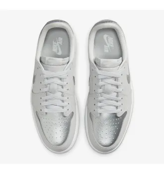 Кроссовки женские Jordan 1 Low OG Metalic Silver фото 3