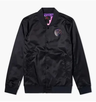 Куртка чоловіча  Air Jordan M J Paris Saint-Germain Mens Coach Jacket Black фото 2