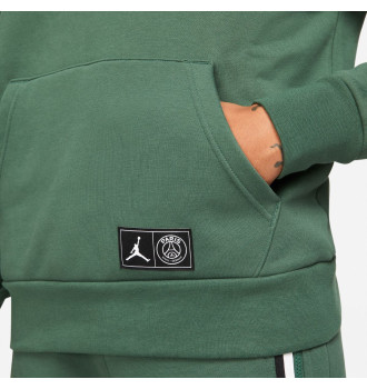 Мужское худи Air Jordan Paris Saint-Germain Statement Fleece Pullover Dark Spring Green фото 5