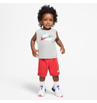 Футболка дитяча Костюм набор шорты и футболка NIKE AIR MUSCLE & FT SHORT SET фото 3