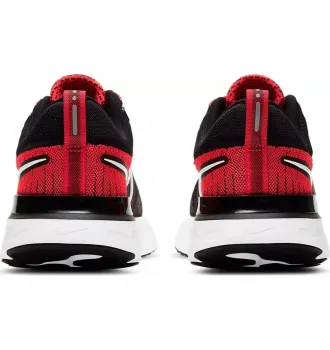 Кросівки чоловічі Nike React Infinity Run Flyknit 2 Black Bright Crimson фото 4