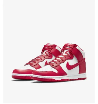 Мужские кроссовки Nike Dunk High Championship White Red фото 6
