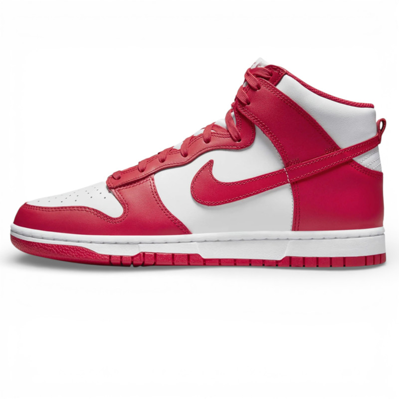 Мужские кроссовки Nike Dunk High Championship White Red фото