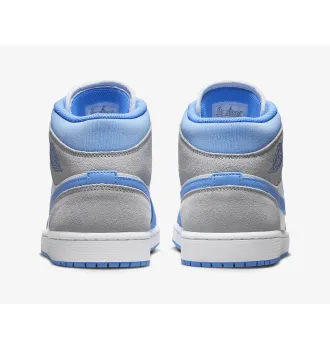 Кросівки чоловічі Air Jordan 1 Mid University Blue Grey фото 3