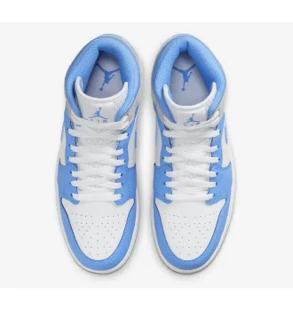 Кросівки чоловічі Air Jordan 1 Mid University Blue Grey фото 4