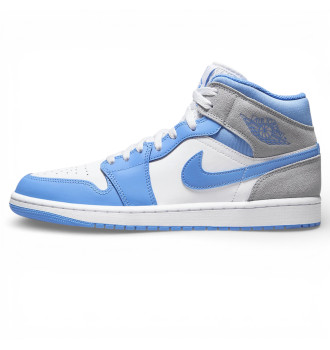 Кросівки чоловічі Air Jordan 1 Mid University Blue Grey