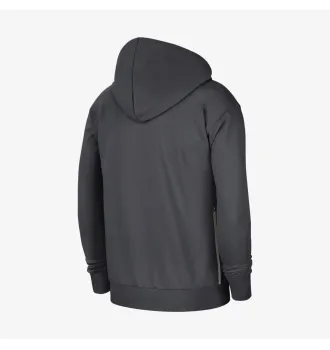 Мужское худи Nike Brooklyn Nets Standard Issue Full-Zip Hoodie Anthracite Grey фото 3