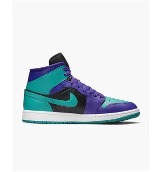 Кросівки жіночі Air Jordan 1 Mid Black Grape (W) фото 6