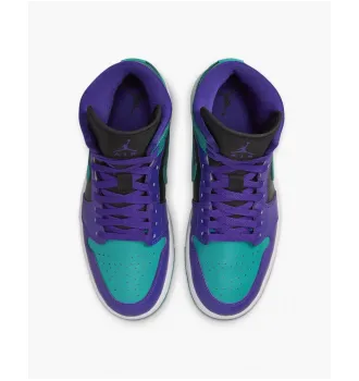 Кросівки жіночі Air Jordan 1 Mid Black Grape (W) фото 5
