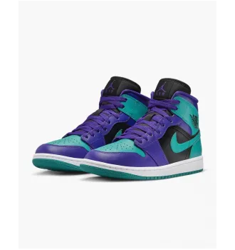 Кросівки жіночі Air Jordan 1 Mid Black Grape (W) фото 7
