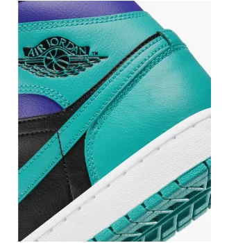 Кросівки жіночі Air Jordan 1 Mid Black Grape (W) фото 2