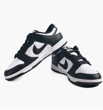 Кросівки чоловічі Nike Dunk Low Retro White Black фото 9