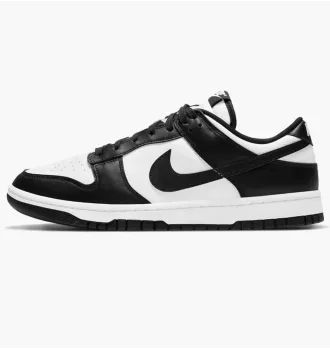 Кросівки чоловічі Nike Dunk Low Retro White Black фото 6