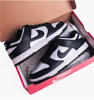 Кросівки чоловічі Nike Dunk Low Retro White Black фото 2