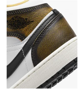 Кросівки Air Jordan 1 Mid SE Orange Wear Away (GS) фото 3