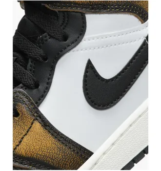 Кросівки Air Jordan 1 Mid SE Orange Wear Away (GS) фото 2
