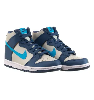 Кроссовки Nike Dunk High Light Bone Diffused Blue (GS) фото 6