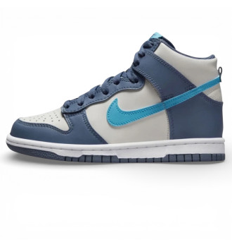 Кроссовки Nike Dunk High Light Bone Diffused Blue (GS)