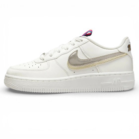 Кросівки Nike Air Force 1 LV8 Double Swoosh Silver Gold (GS)