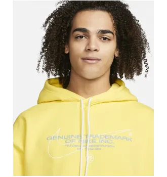 Кофта Nike SB Fleece Gen Trademark Logo yellow strike фото 5