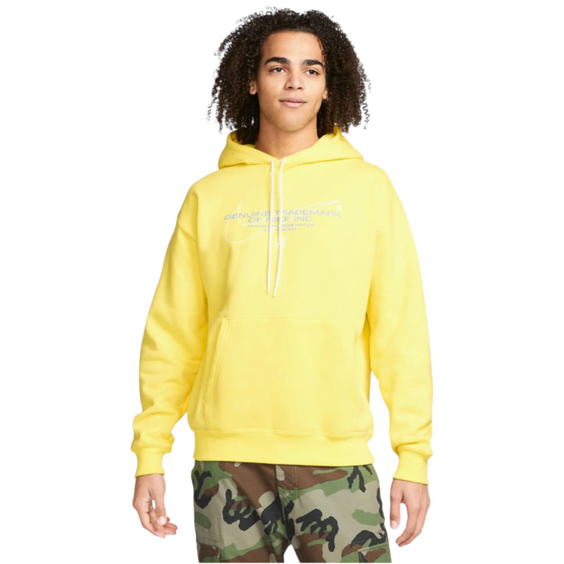 Кофта Nike SB Fleece Gen Trademark Logo yellow strike фото