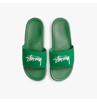 Тапочки Nike X Stussy Benassi Slides Green фото 3
