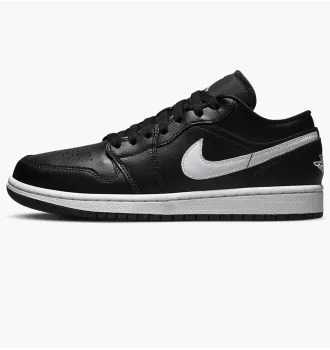 Женские кроссовки Air Jordan 1 Low Black White (2022) (W) фото 8