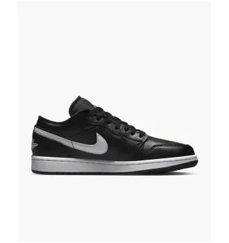 Женские кроссовки Air Jordan 1 Low Black White (2022) (W) фото 6