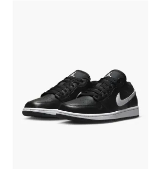 Женские кроссовки Air Jordan 1 Low Black White (2022) (W) фото 7