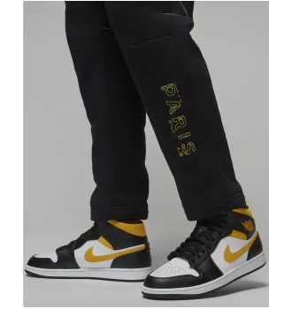 Брюки мужские Air Jordan Paris Saint Germain Fleece Pants Black фото 6