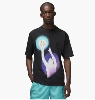 Футболка Air Jordan x J Balvin T-shirt Black фото 6