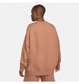 Кофта жіноча Nike Sportswear Collection Essentials Over-Oversized Fleece Crew Brown фото 3