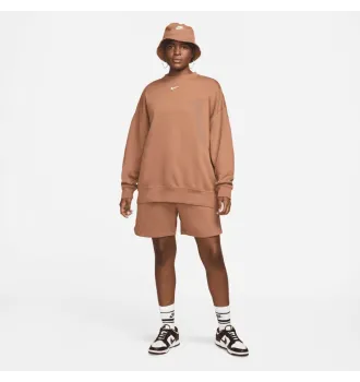 Кофта жіноча Nike Sportswear Collection Essentials Over-Oversized Fleece Crew Brown фото 4