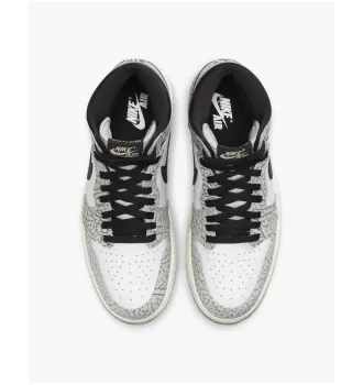Кроссовки Air Jordan 1 Retro High OG White Cement фото 5