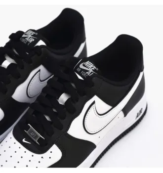 Кросівки чоловічі Nike Air Force 1 07 Low White Swoosh Panda фото 3