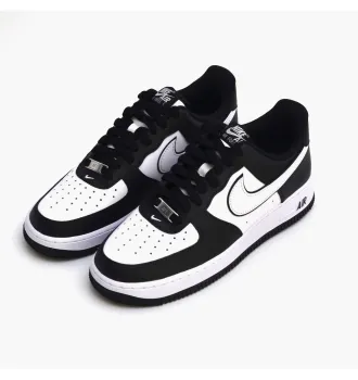 Кросівки чоловічі Nike Air Force 1 07 Low White Swoosh Panda фото 2