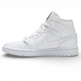 Кросівки жіночі Air Jordan 1 Mid White Snakeskin