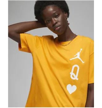 Футболка жіноча Air Jordan Flight WomenS T-Shirt Yellow фото 2