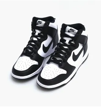 Кросівки чоловічі Nike Dunk High Black White фото 2