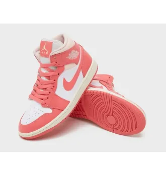Кросівки жіночі Air Jordan 1 Mid Strawberries and Cream (W) фото 4