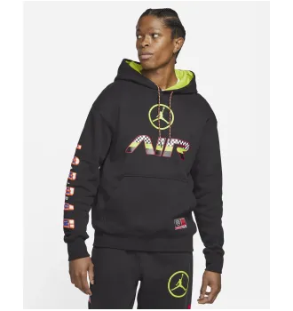 Худи мужская nike m j sprt dna hbr po hoodie black фото 2